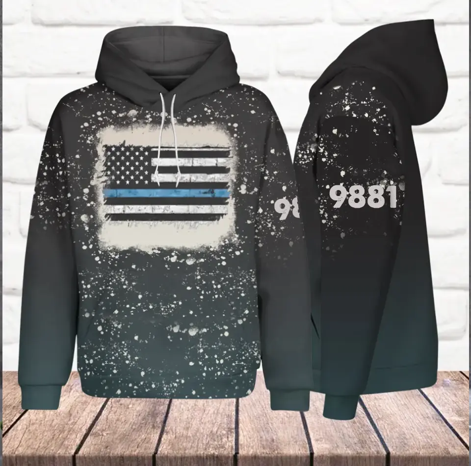 Personalized US Police Custom ID Hoodie 3D Printed QTVQ2467