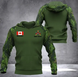Personalized Canadian Veteran Custom Name Hoodie 3D Printed KVH2482