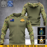 Personalized Australian Veteran Custom Name Hoodie 3D Printed KVH2482