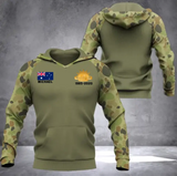 Personalized Australian Veteran Custom Name Hoodie 3D Printed KVH2482