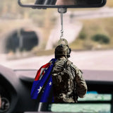 Personalized Australian Veteran Car Hanging Acrylic Ornament Printed LAHVQ24125