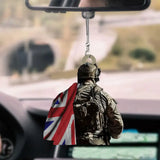 Personalized UK Veteran Car Hanging Acrylic Ornament Printed LAHVQ24125