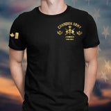 Personalized Canadian Army Rank Camo Custom Name & Served Time T-shirt LAHKVH24129