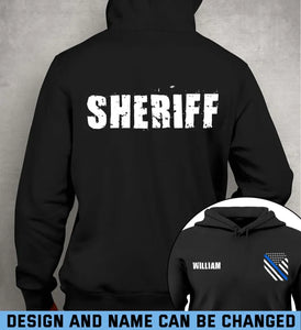 Personalized Sheriff US Police Hoodie 2D Printed QTHN24137
