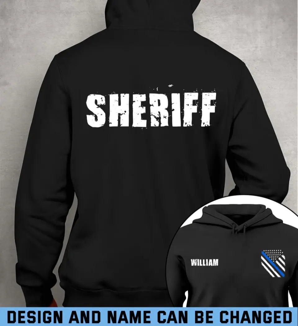 Personalized Sheriff US Police Hoodie 2D Printed QTHN24137