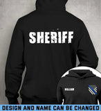 Personalized Sheriff US Police Hoodie 2D Printed QTHN24137