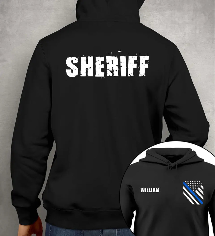 Personalized Sheriff US Police Hoodie 2D Printed QTHN24137