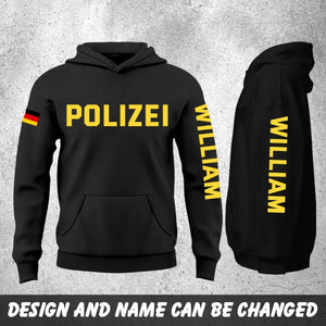 Personalized German Police Custom Name Hoodie 2D Printed QTHN24138