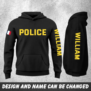 Personalized French Police Custom Name Hoodie 2D Printed QTHN24138
