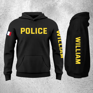 Personalized French Police Custom Name Hoodie 2D Printed QTHN24138