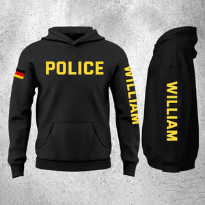 Personalized German Police Custom Name Hoodie 2D Printed QTHN24138