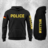 Personalized German Police Custom Name Hoodie 2D Printed QTHN24138