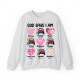 Personalized God Says I Am Jeep Girl Sweatshirt or Hoodie 2D Printed HN24149