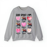 Personalized God Says I Am Jeep Girl Sweatshirt or Hoodie 2D Printed HN24149