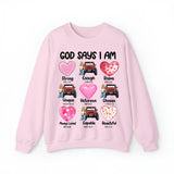 Personalized God Says I Am Jeep Girl Sweatshirt or Hoodie 2D Printed HN24149