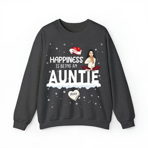Personalized Happiness Is Being An Auntie Valentine's Day Gift Sweatshirt Printed HN24151