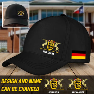 Personalized German Baden Württemberg Custom Name Black Cap QTVQ24184