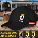 Personalized German Berlin Logo Custom Name Black Cap QTVQ24184