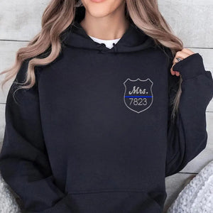 Personalized Police Custom ID Embroidered Hoodie Printed QTVQ24189