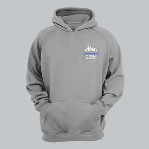 Personalized Police Custom ID Embroidered Hoodie Printed QTVQ24189