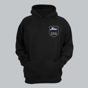 Personalized Police Custom ID Embroidered Hoodie Printed QTVQ24189