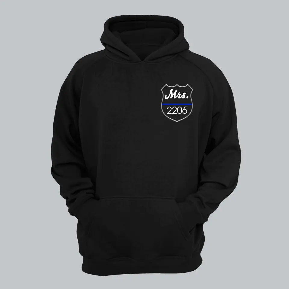 Personalized Police Custom ID Embroidered Hoodie Printed QTVQ24189