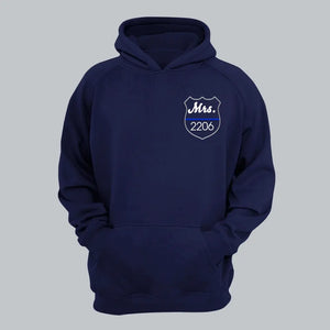 Personalized Police Custom ID Embroidered Hoodie Printed QTVQ24189