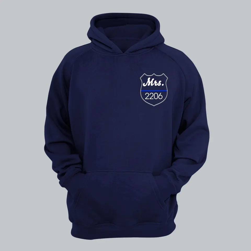 Personalized Police Custom ID Embroidered Hoodie Printed QTVQ24189