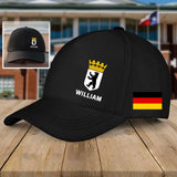 Personalized German Berlin Logo Custom Name Black Cap QTVQ24184
