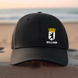 Personalized German Berlin Logo Custom Name Black Cap QTVQ24184