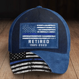 Personalized Retired US Police Custom Served Time Cap 3D Printed KVH24188