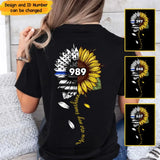 Personalized You Are My Sunshine Sunflower Police ID T-shirt Printed VQ24199
