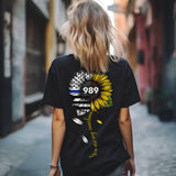 Personalized You Are My Sunshine Sunflower Police ID T-shirt Printed VQ24199