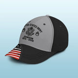 Personalized US Army Rank Camo Custom Name & Time Cap 3D Printed VQ24204