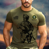 Personalized US Veteran Logo Custom Name & Time T-shirt Printed KVH24206