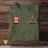 Personalized As I Walk Through The Valley Of The Shadow Of Death I Fear No Evil For I Am The Baddest One In The Valley Canadian Veteran T-shirt Printed VQ24212