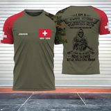 Personalized I Am A Swiss Veteran I Would Put The Uniform Back On If Switzerland Needed Me I May Be Older Move Slower But My Skills Still Remain T-shirt Printed VQ24214