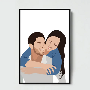 Personalized Upload Your Photo Couple Gift Valentine's Day Gift Poster Printed HN24221