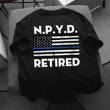 Personalized Thin Blue Line Tshirt 2D Printed 24232AHHN