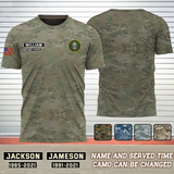 Personalized US Veteran Logo Custom Name & Time Tshirt Printed 24231AHVH