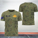 Personalized Australian Veteran Logo Custom Name & Time Tshirt Printed 24231AHVH