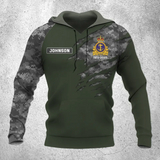 Personalized Canadian Veteran Logo Custom Name & Time Hoodie 3D Printed QTVQ24232