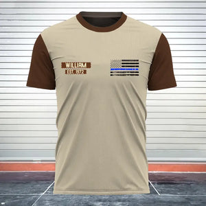 Personalized US Police Punisher Tshirt Printed 24249AHVH