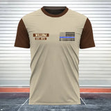 Personalized US Police Punisher Tshirt Printed 24249AHVH