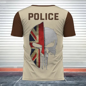 Personalized United Kingdom Police Punisher Tshirt Printed 24249AHVH