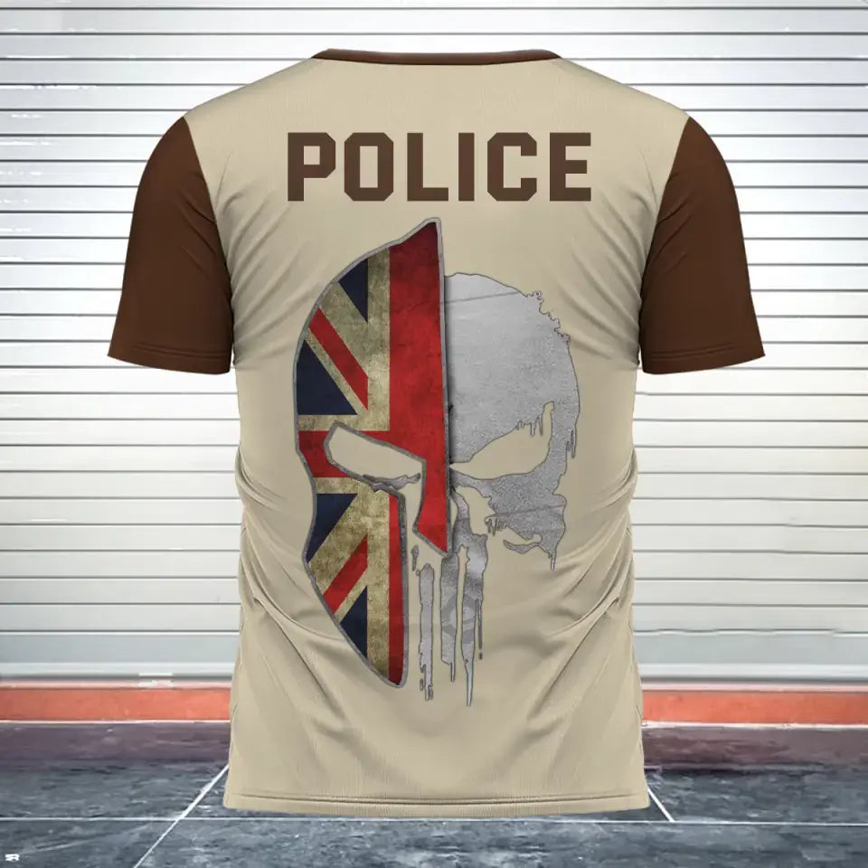 Personalized United Kingdom Police Punisher Tshirt Printed 24249AHVH