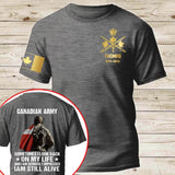 Personalized 1st Special Forces Sometimes I Look Back  On My Life And I Am Seriously Impressed I Am Still Alive Canadian Veteran T-shirt Printed AHLVA24240
