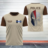 Personalized France Police Punisher Tshirt Printed 24249AHVH
