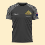 Personalized Australian Veteran Logo Custom Name & Time  Just The Tip I Promise T-shirt Printed QTHN24239