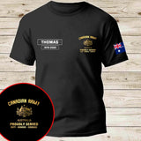 Personalized Australian Veteran Rank Camo Custom Name & Time T-shirt Printed AHVQ24264